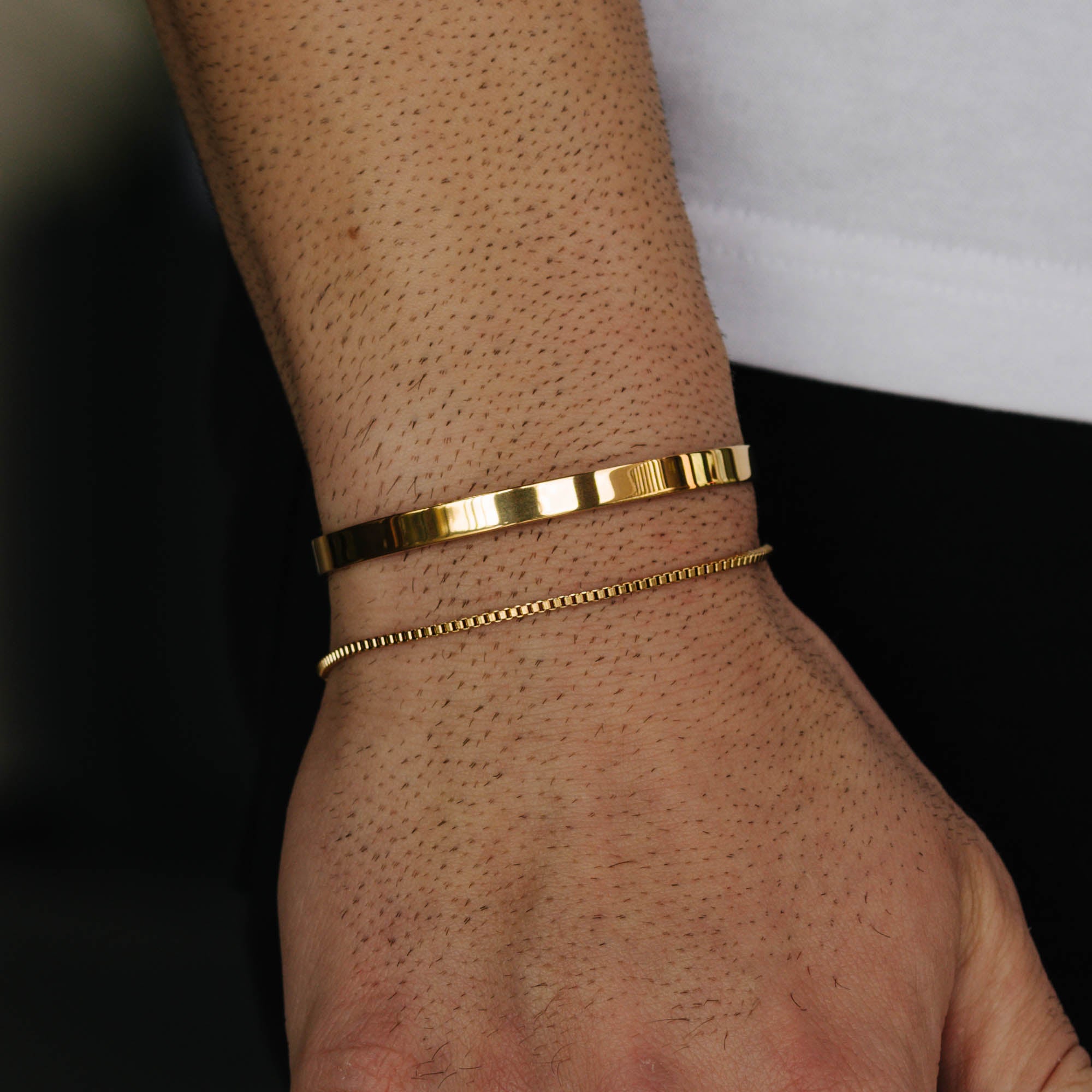 Box Bracelet (Gold) 2mm