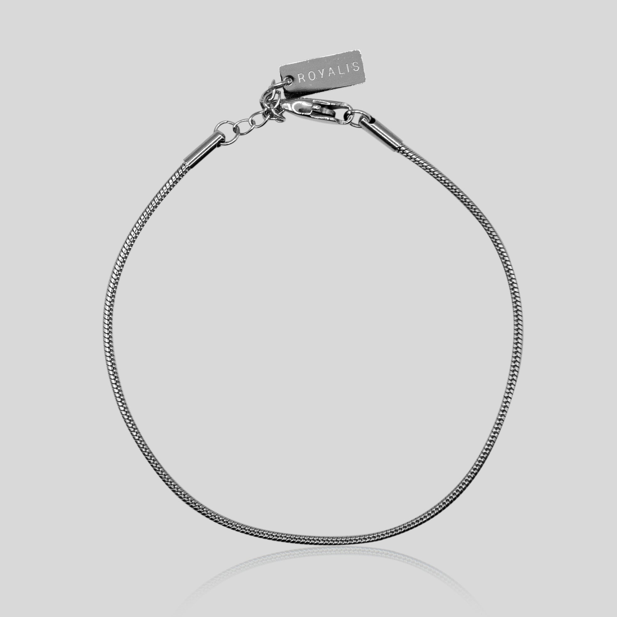 Snake Bracelet (White Gold) 2mm