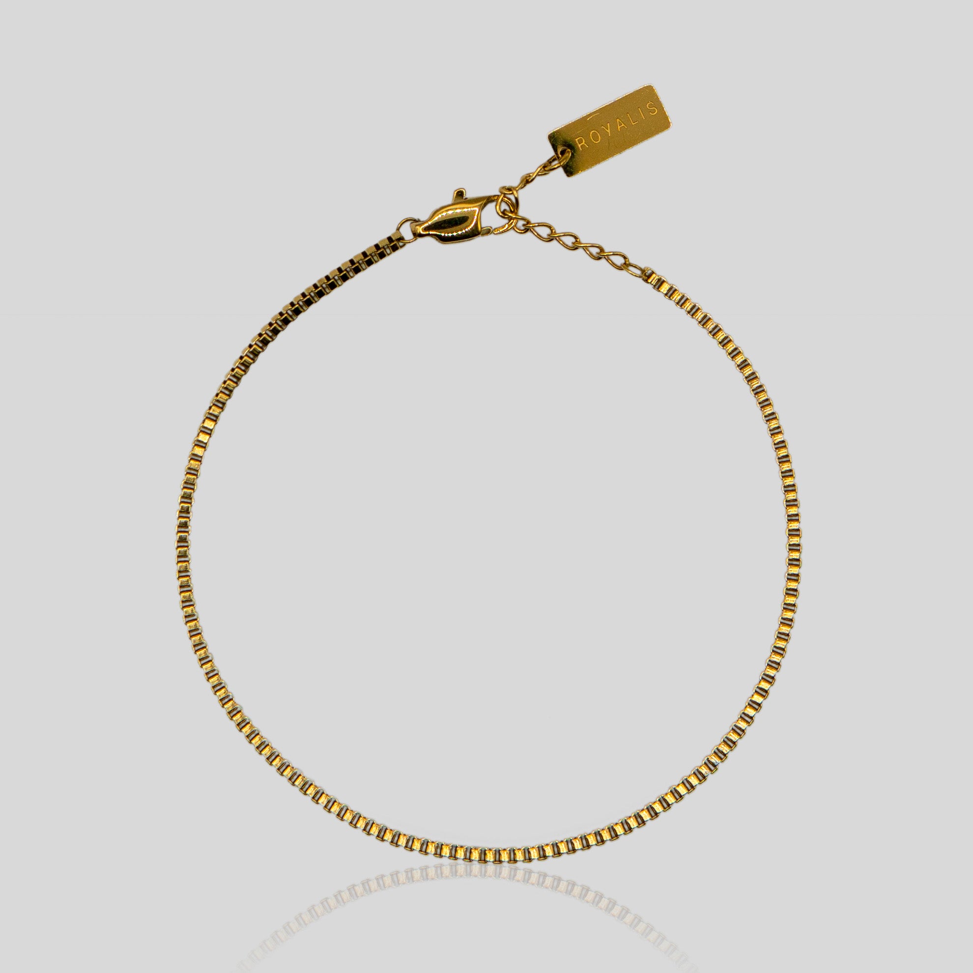 Box Bracelet (Gold) 2mm