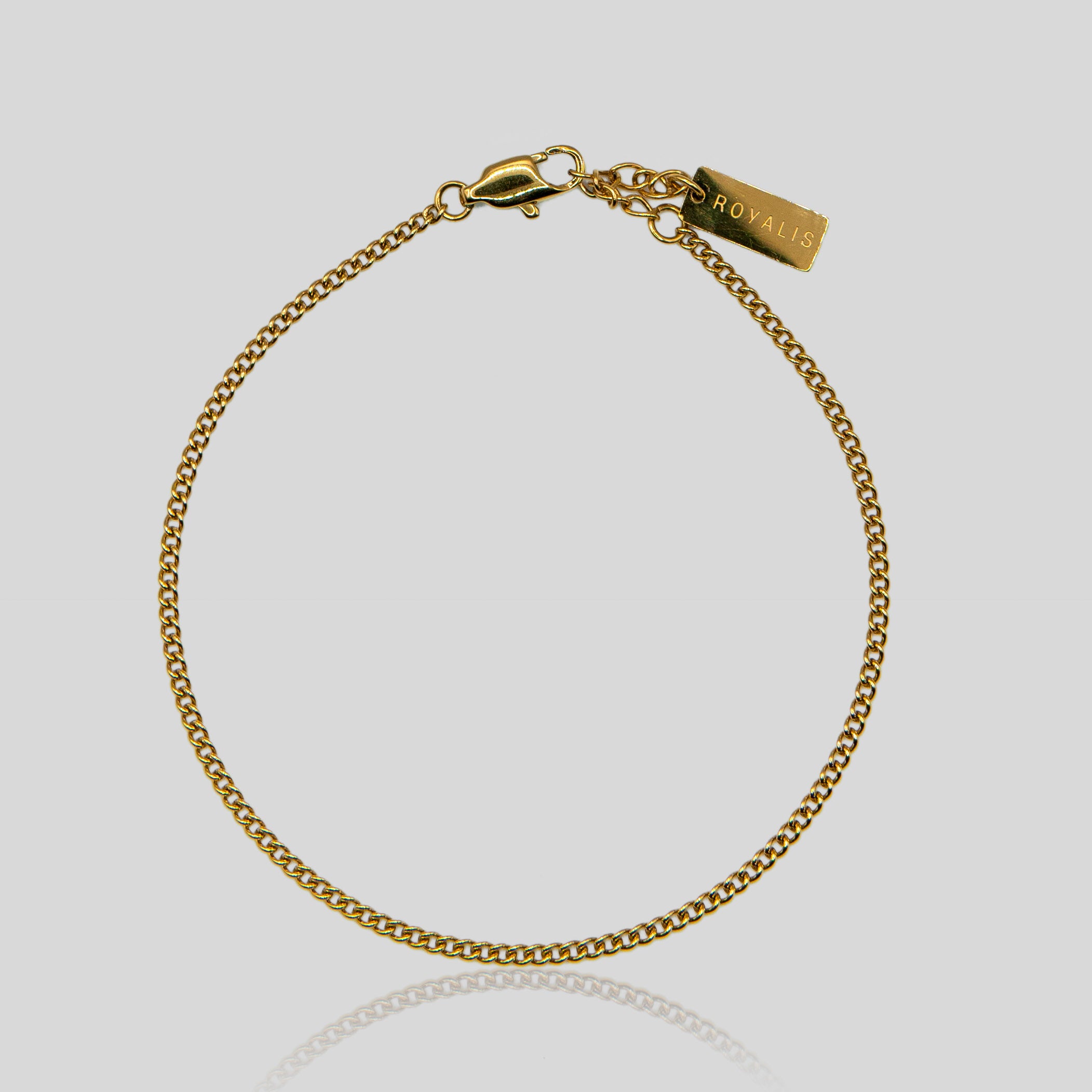 Cuban Bracelet (Gold) 2mm