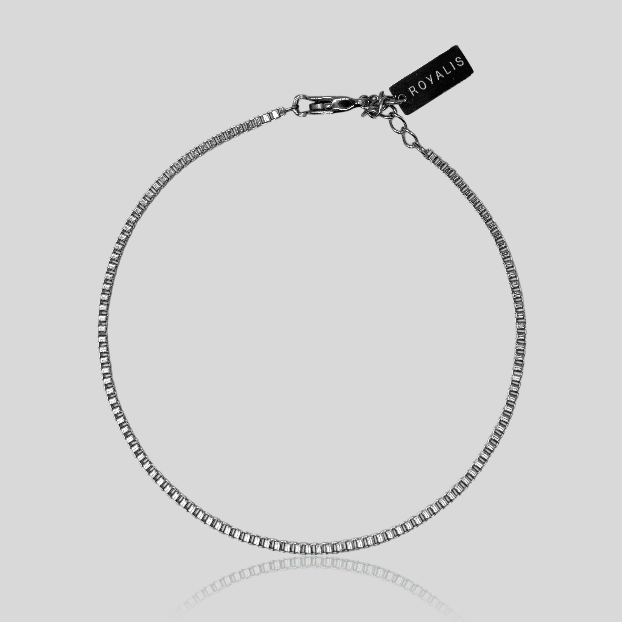 Box Bracelet (White Gold) 2mm