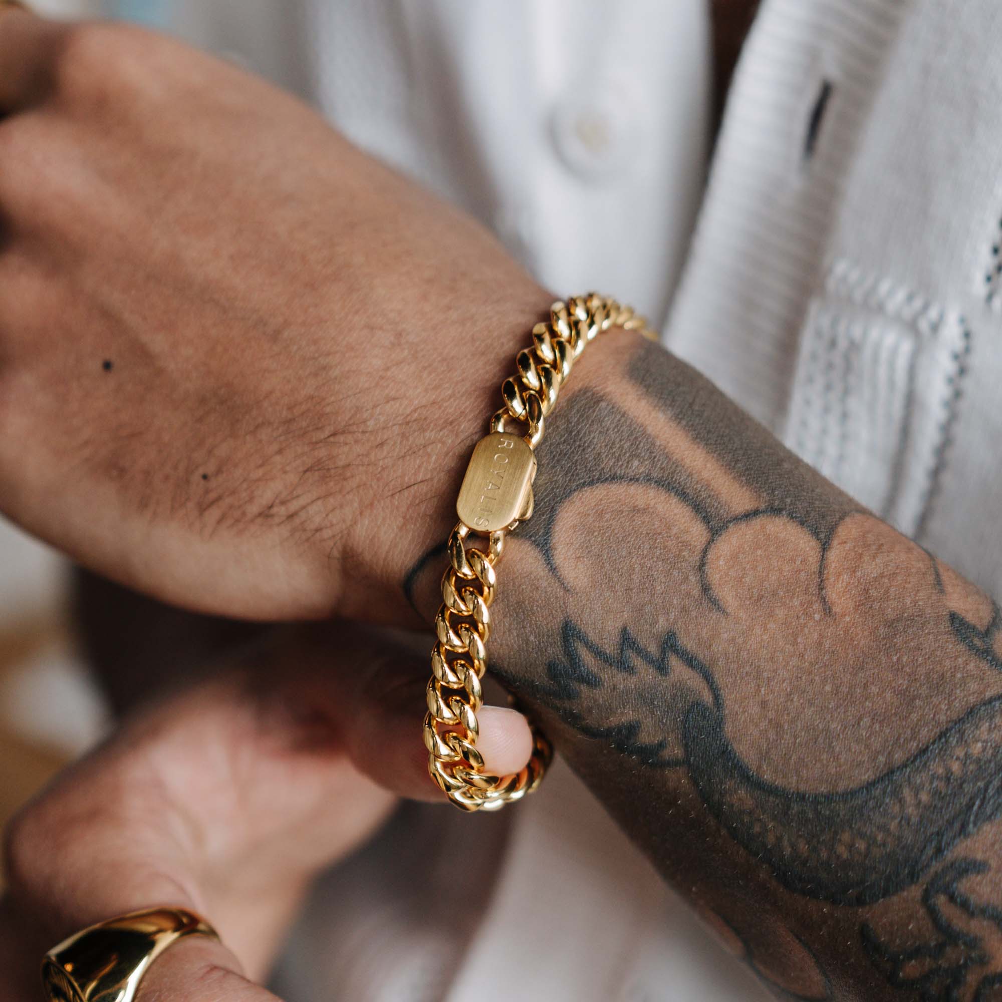 Cuban Bracelet  (Gold) 8mm