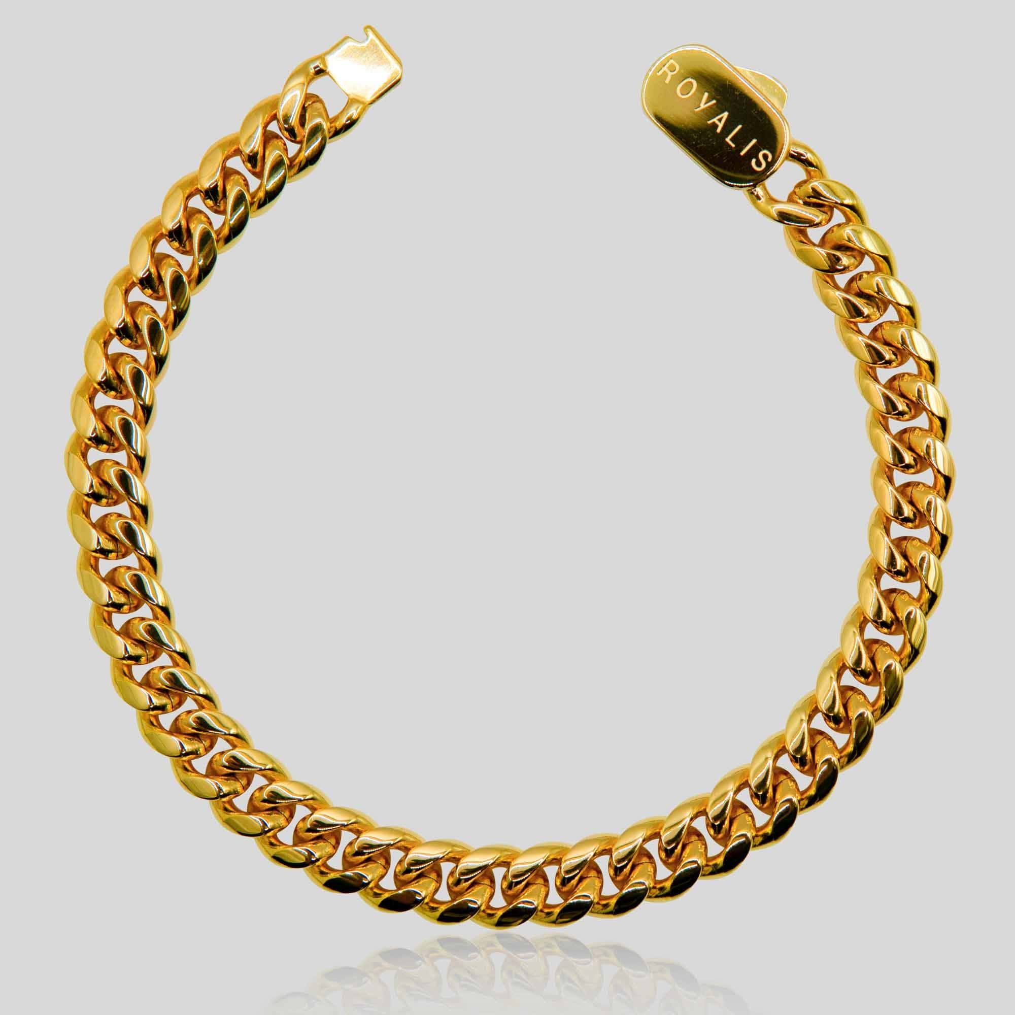 Cuban Bracelet (Gold) 8mm - ROYALIS MELBOURNE